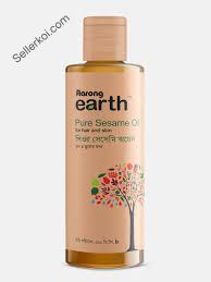 Aarong Earth Pure Sesame Oil for Hair and Skin (200ML)